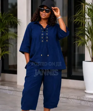 Cropped Trouser and Blouse Set