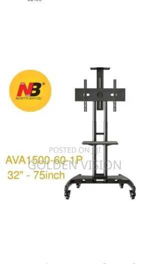Movable TV Stand With Four Wheels for 32''-70"