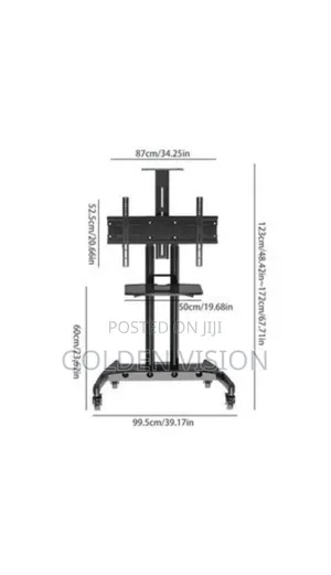 Movable TV Stand With Four Wheels for 32''-70"