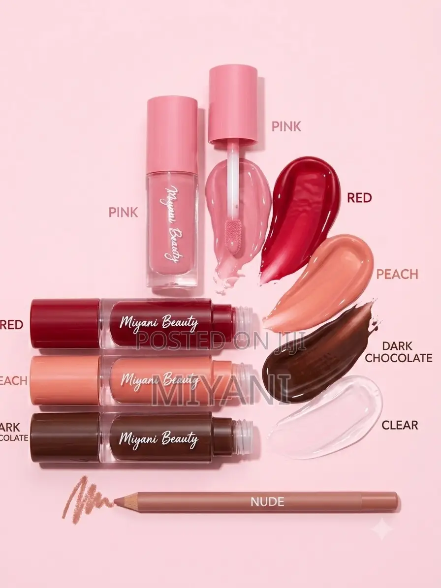 Miyani Beauty Lip Gloss – High Shine Non-Sticky