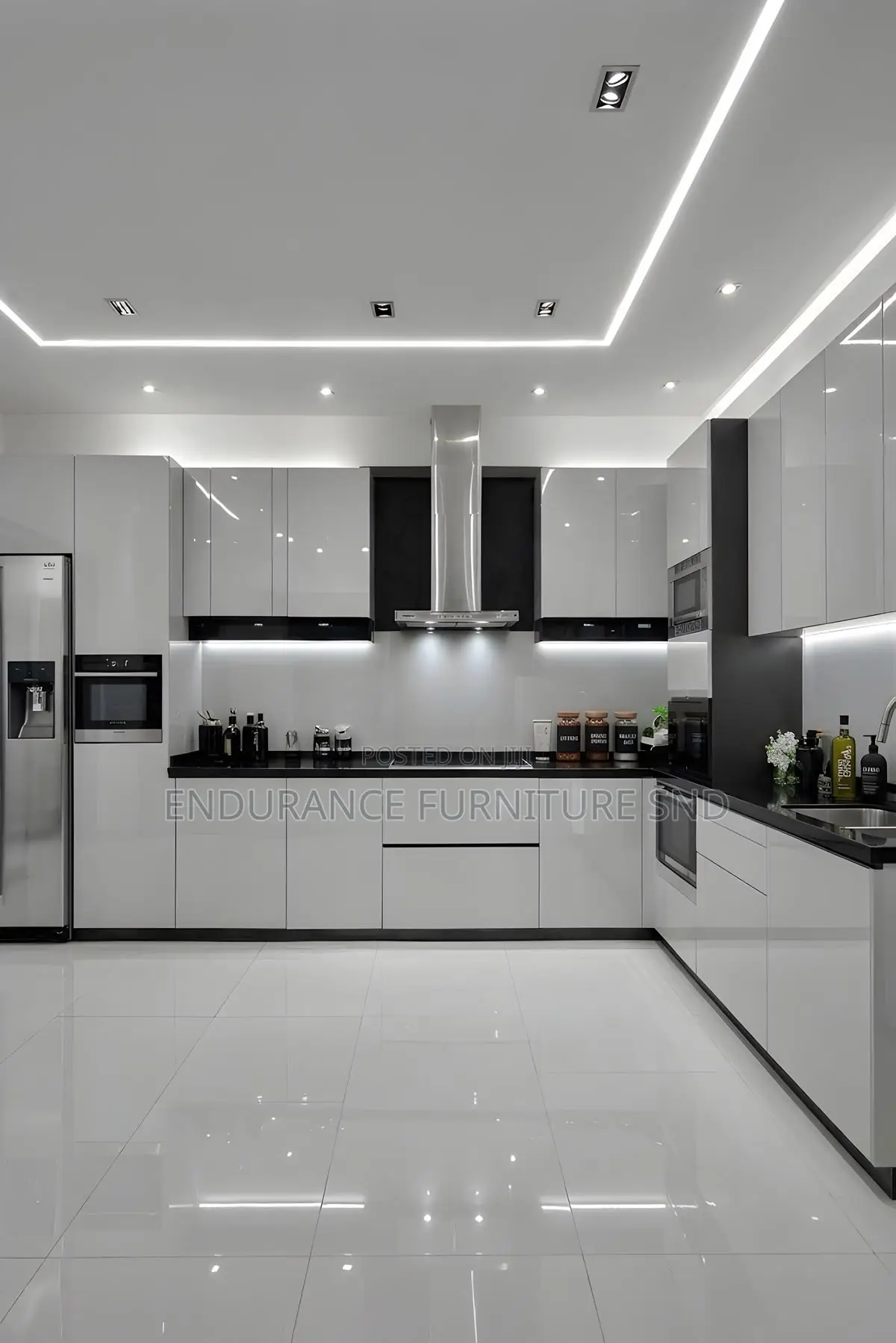 HGF High-Gloss Kitchen Cabinets  Stylish, Modern,