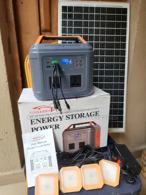 350W Solar Generator With 50W Solar Panel 4 DC Bulbs