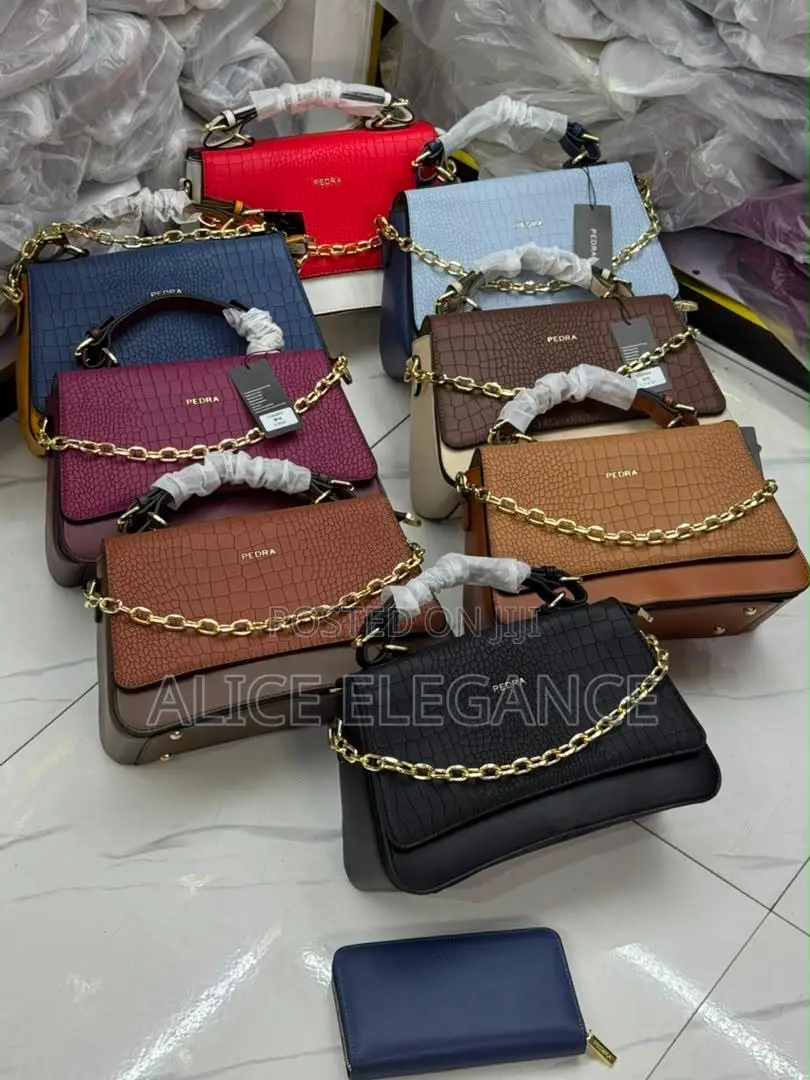 PEDRA Luxury Chain-Handle Handbag