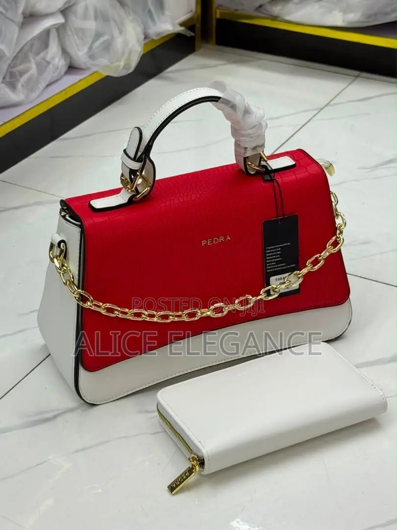 PEDRA Luxury Chain-Handle Handbag