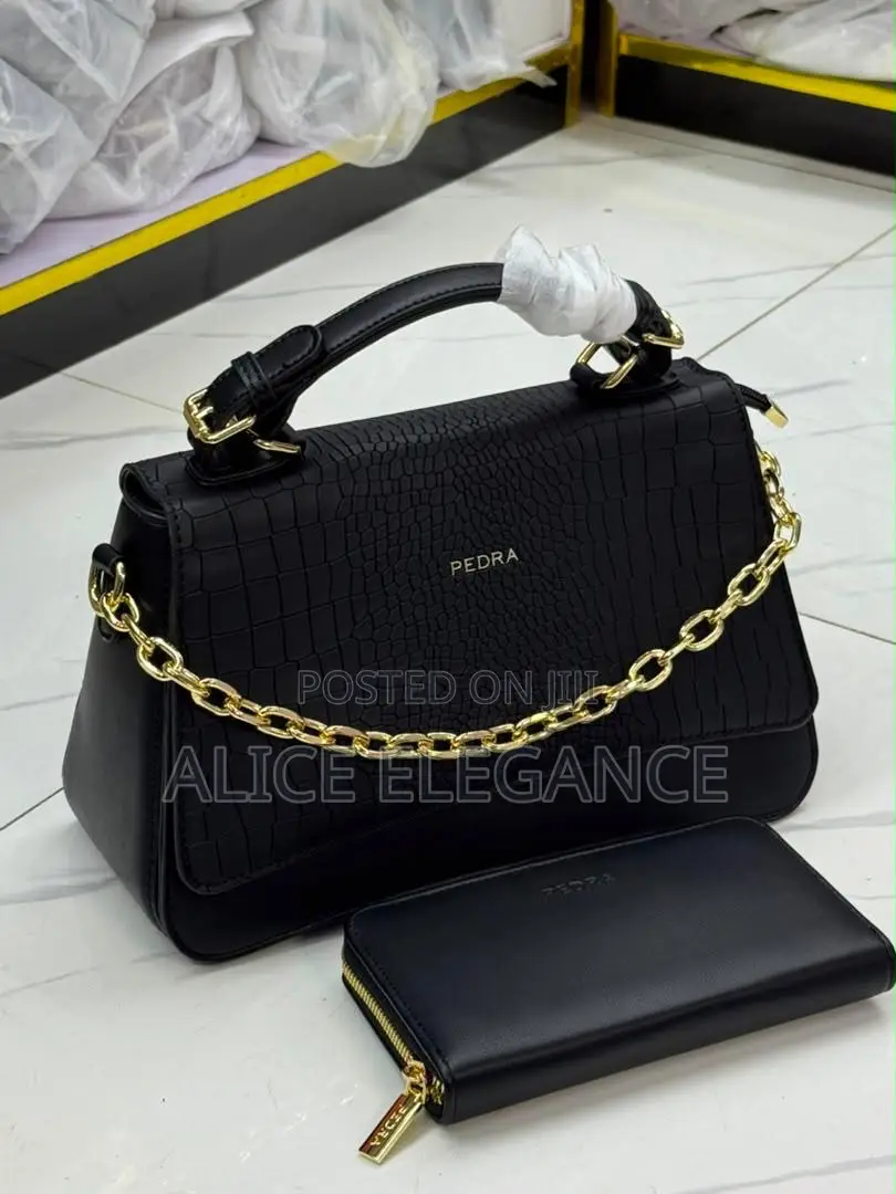 PEDRA Luxury Chain-Handle Handbag