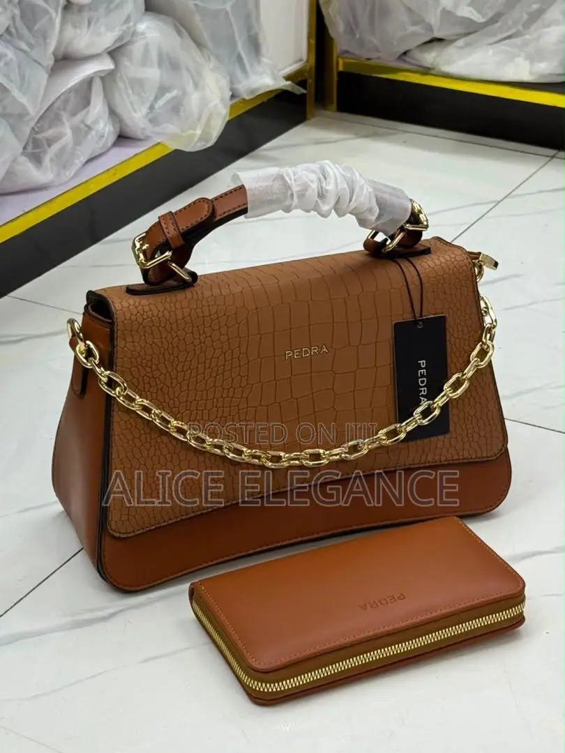 PEDRA Luxury Chain-Handle Handbag
