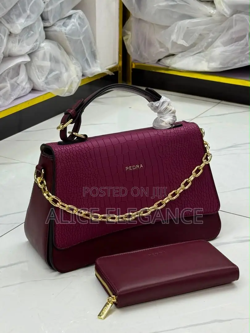 PEDRA Luxury Chain-Handle Handbag