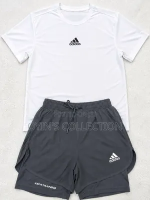 Adidas Men’s T-Shirt Training Shorts Set – Sportswear 2-Piece