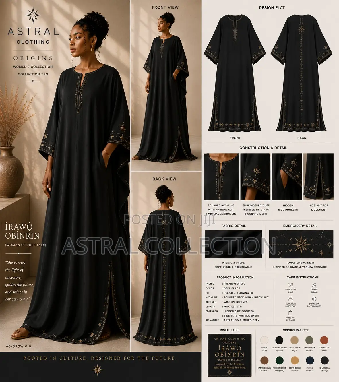 Women’s Luxury Kaftan, Kimono Abaya | Astral ORIGINS