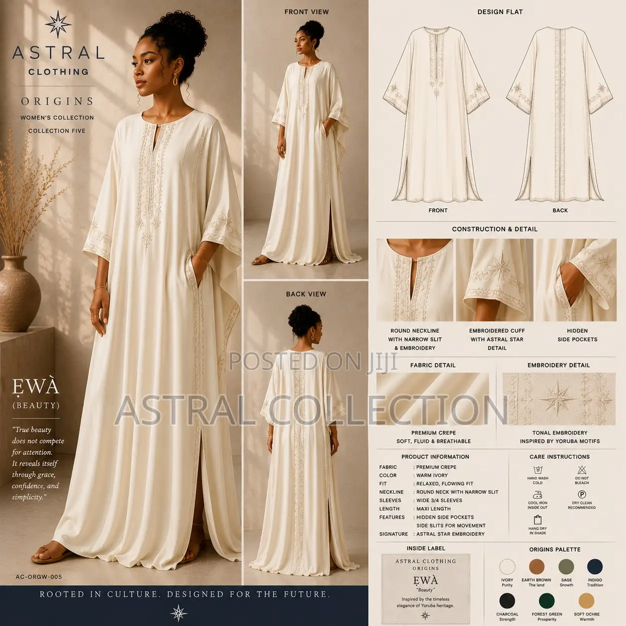 Women’s Luxury Kaftan, Kimono Abaya | Astral ORIGINS
