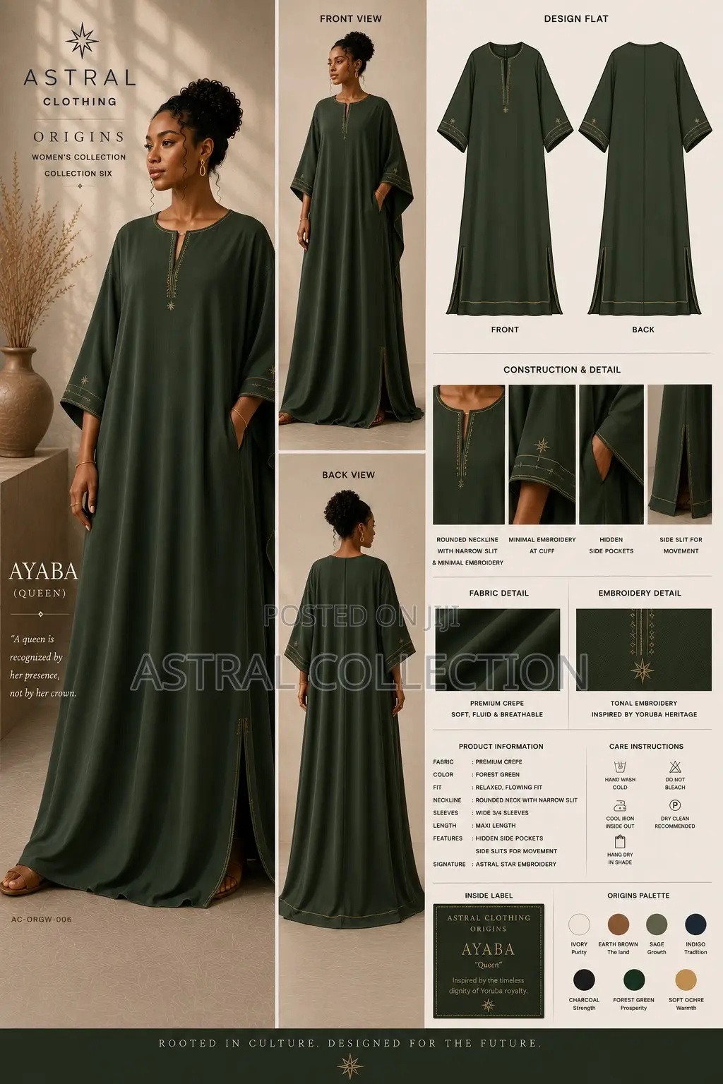 Women’s Luxury Kaftan, Kimono Abaya | Astral ORIGINS