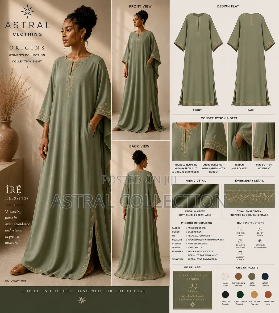Women’s Luxury Kaftan, Kimono Abaya | Astral ORIGINS