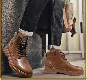 Men's Martin Combat Boots- Brown