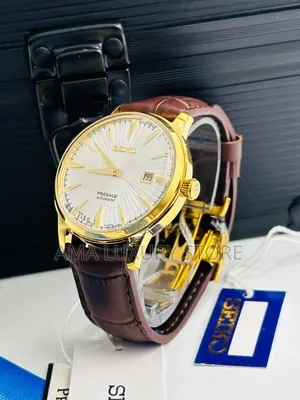 Seiko Premium Leather Luxury Men Wristwatch –Stylish, Durable Classy
