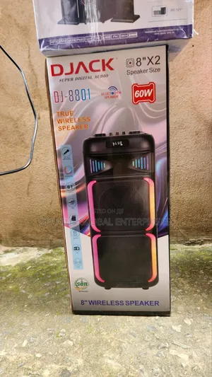 DJACK 8 Inch Powerful Bluetooth Speaker With LED Lights