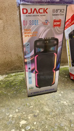 8" DJACK Wireless Bluetooth Speaker With USB FM