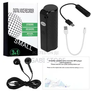 3-in-1 Digital Voice Recorder — Recorder + USB Flash Drive + MP3 Play
