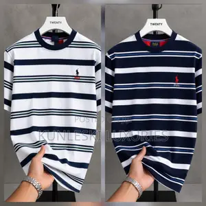 Original Polo Ralph Strip Round Neck T-Shirt