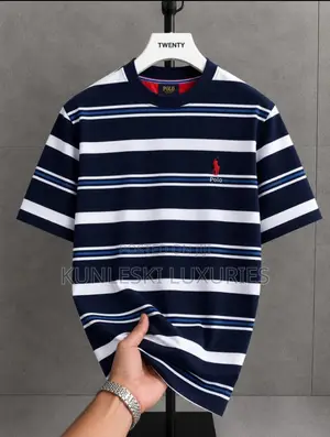 Original Polo Ralph Strip Round Neck T-Shirt