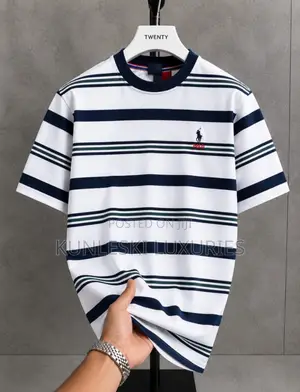 Original Polo Ralph Strip Round Neck T-Shirt