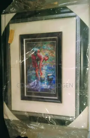 Beautiful Charis Tsevis Mother Child Framed Mosaic Wall Art