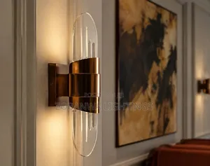 Modern Led Wall Lamp Gold Glass Wall Lamps