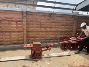Clay Brick Press Machine;Makes 2bricks Per Time Manual/Multi Purpose