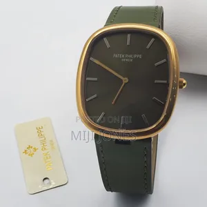 *Patek Philippe Style Men’s Watch – Leather Strap | Quartz Movement*