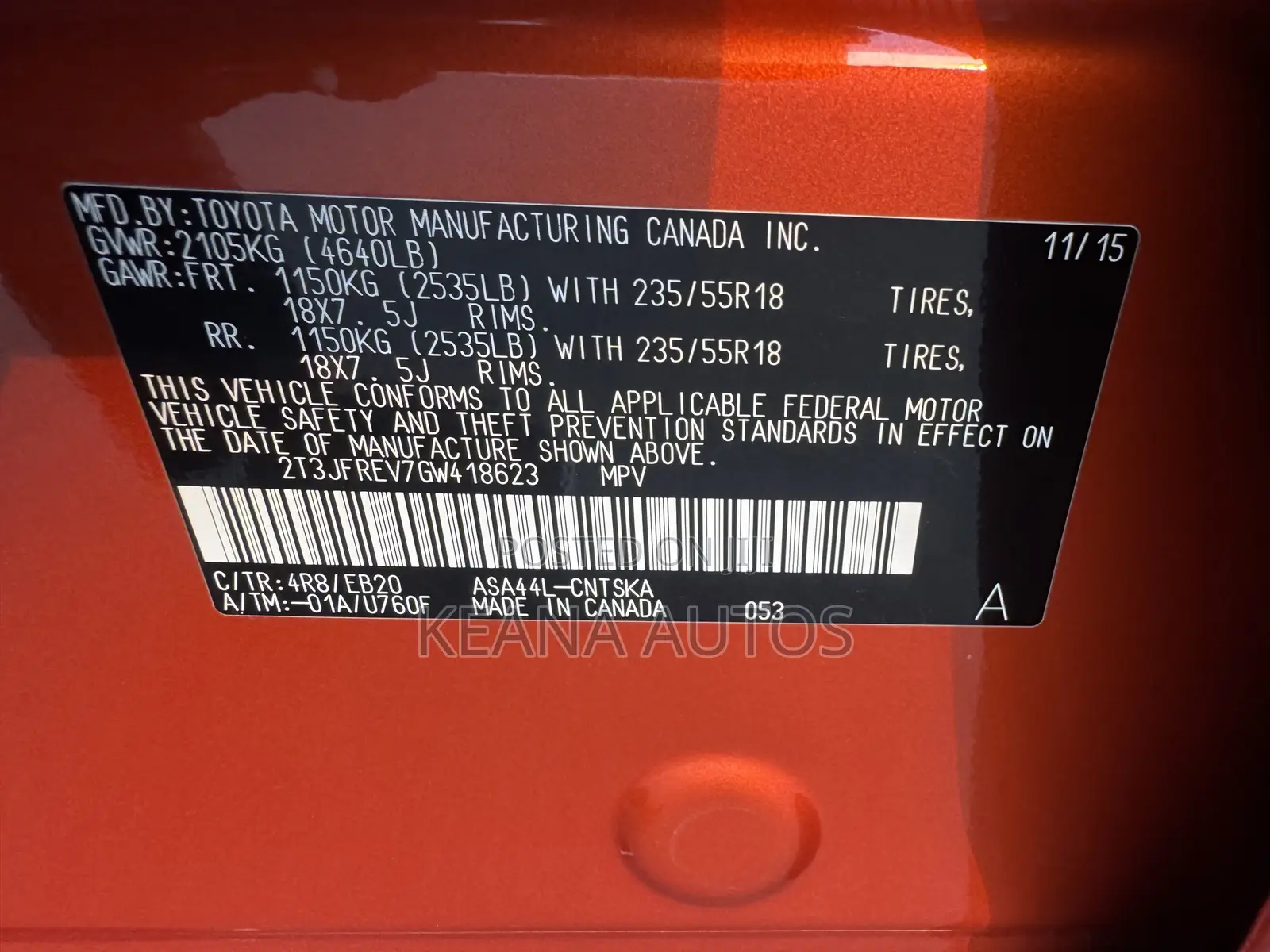 Toyota RAV4 2016