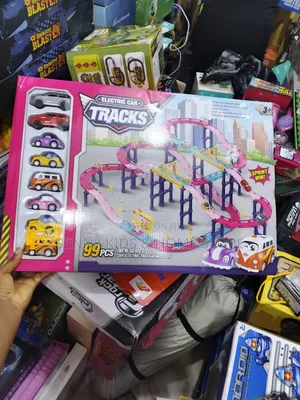 99PCS Electric Car Tracks Racing Set – Exciting DIY Track Toy!