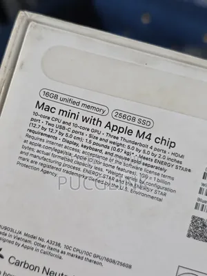 Desktop Computer Apple Mac Mini M4 16GB Apple M4 SSD 256GB
