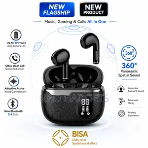 Wireless Bluetooth Spatial Sound Bass Earbuds With LED Display ENC