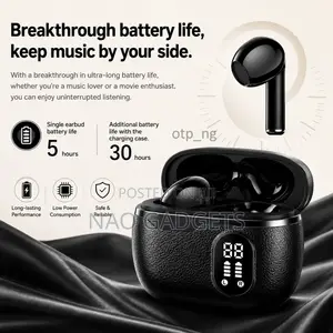 Wireless Bluetooth Spatial Sound Bass Earbuds With LED Display ENC