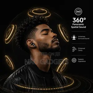Wireless Bluetooth Spatial Sound Bass Earbuds With LED Display ENC