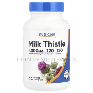 Nutricost, Milk Thistle, 1,000 Mg, 120 Capsules