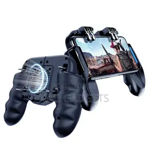 6 Finger Rechargeable Mobile Game Controller With Cooling Fan for COD
