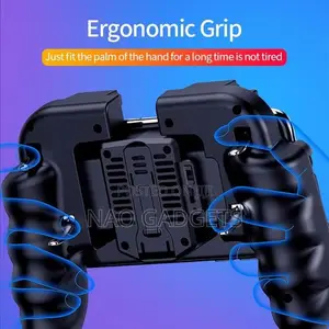 6 Finger Rechargeable Mobile Game Controller With Cooling Fan for COD