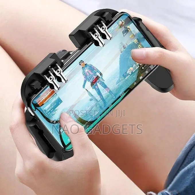 6 Finger Rechargeable Mobile Game Controller With Cooling Fan for COD