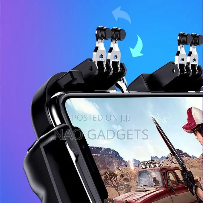 6 Finger Rechargeable Mobile Game Controller With Cooling Fan for COD