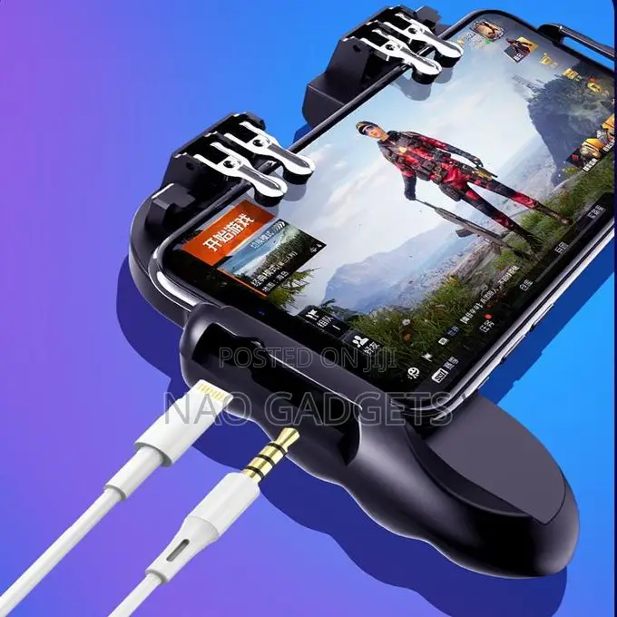 6 Finger Rechargeable Mobile Game Controller With Cooling Fan for COD
