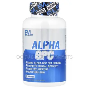 EVLution Nutrition, Alpha GPC, 60 Veggie Capsules (300 Mg Per Capsule)