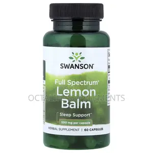 Swanson Vitamins, Full Spectrum, Lemon Balm, 500 Mg, 60 Capsules
