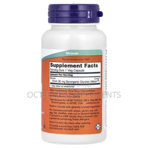 NOW Foods, Boron, 3 Mg, 100 Veg Capsules