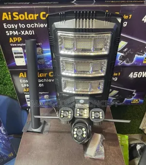Dual Lens Camera With Solar Street Lights