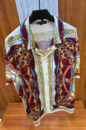 Original Versace Silk Shirt L-4xl
