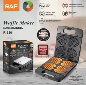 Heart Shape Waffle Maker Baker 4-Slice Breakfast Machine