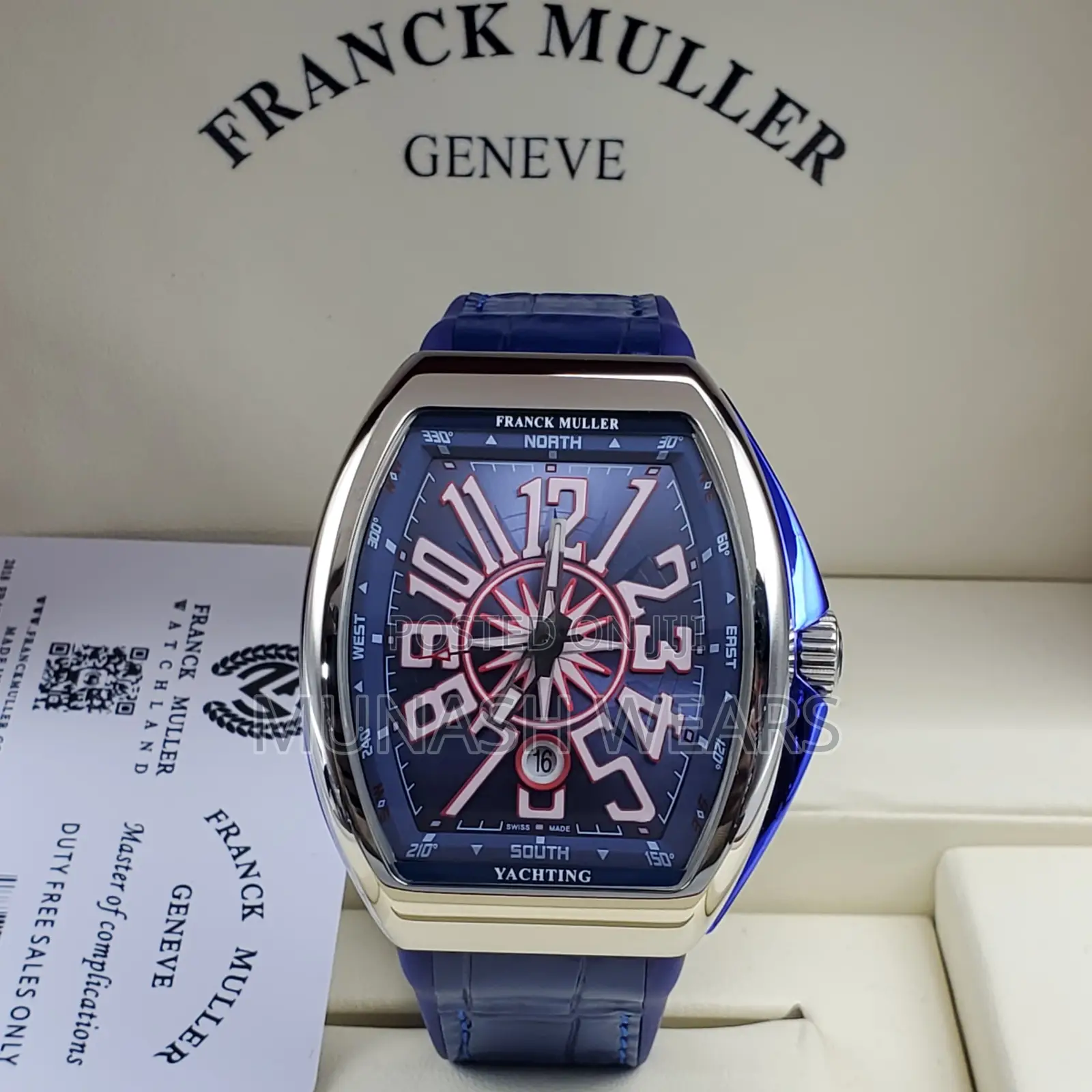 Frank Muller Geneve Leather Strap Wristwatch