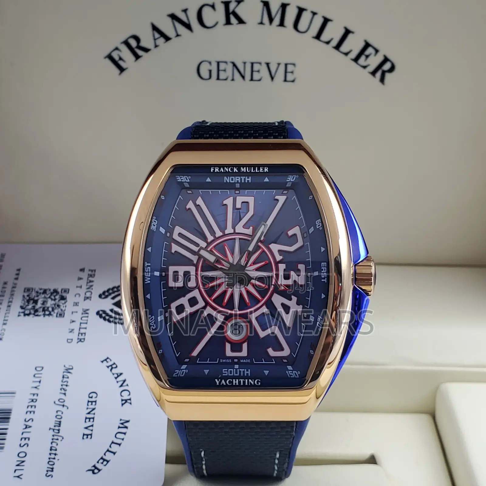 Frank Muller Geneve Leather Strap Wristwatch