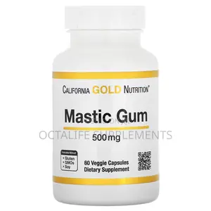 California Gold Nutrition, Mastic Gum, 500 Mg, 60 Veggie Capsules