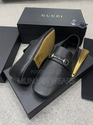 Original Gucci Leather Flat Sole Shoe 40-46 Available